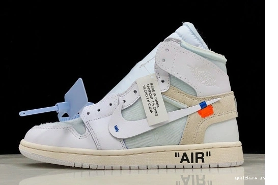 Cheap EP Air 1 High Jordan AQ0818-100 O-W  White Retro 100 AQ0818 0601